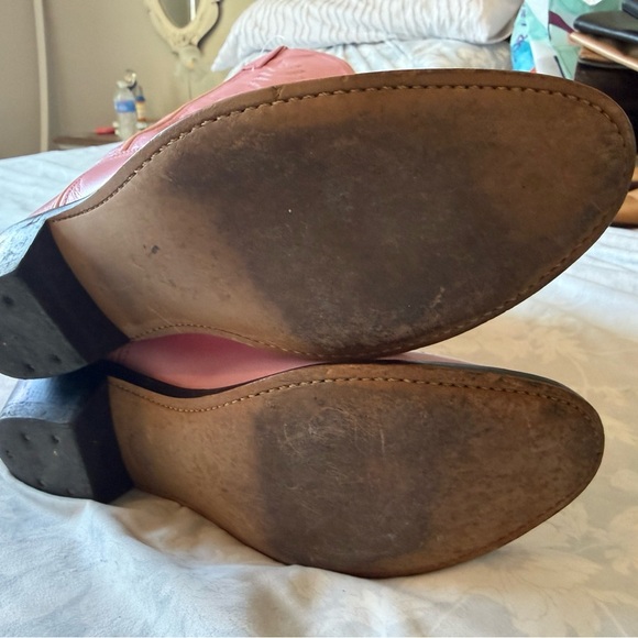 ‼️SOLD‼️ Vintage | Pink western Leather boots - Picture 5 of 6